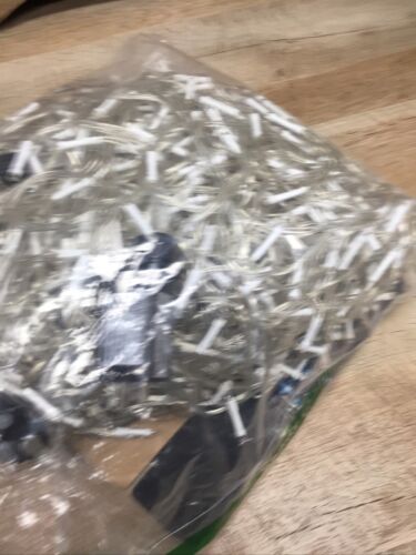 AS-IS SEE NOTES LED Icicle Lights, 98ft, 8 Modes, Clear Wire Warm White (6922816127159)